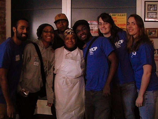 Ending a day of service at the Neighbors Together Soup Kitchen