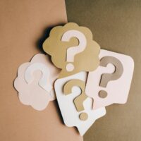 question marks on paper crafts