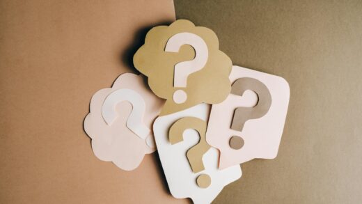 question marks on paper crafts